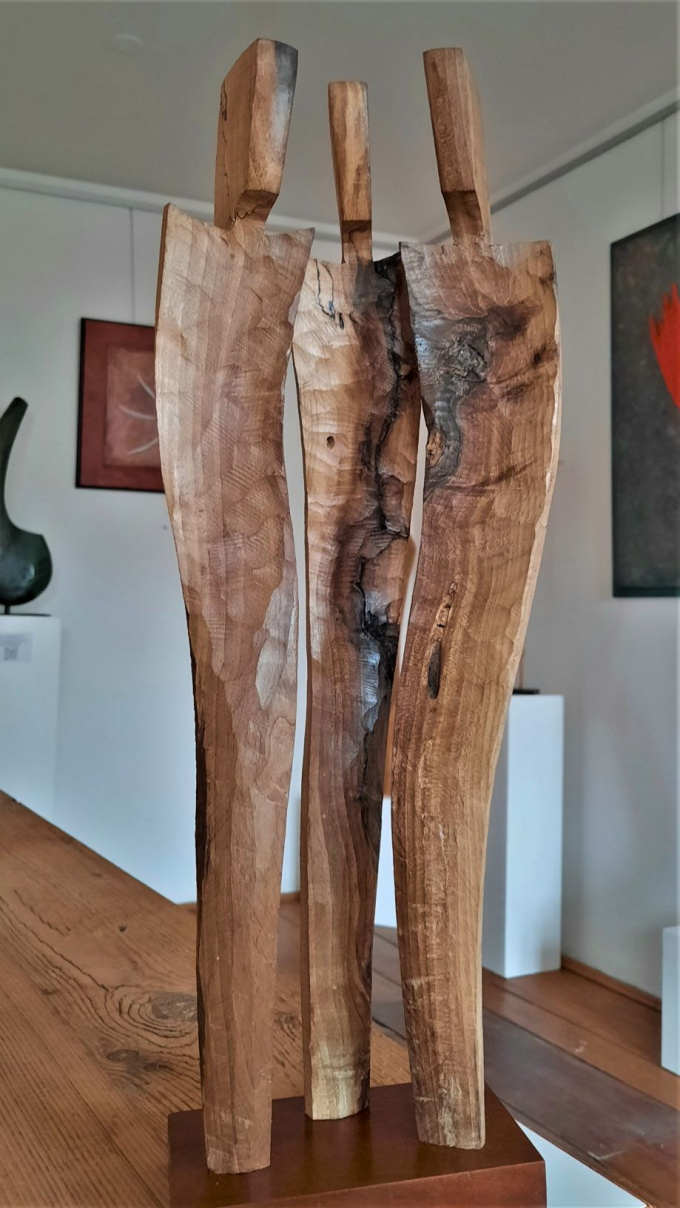 dřevěná socha - Spiklenci 