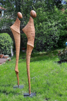 abstraktní socha do zahrady Strážci dub, 210 cm, na zakázku