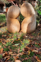 dřevěná socha do zahrady - Miminka 