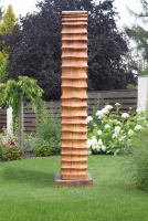 zahradní socha Harmonika, dub , 225 cm dřevěná socha Harmonika, dub, na objednávku
